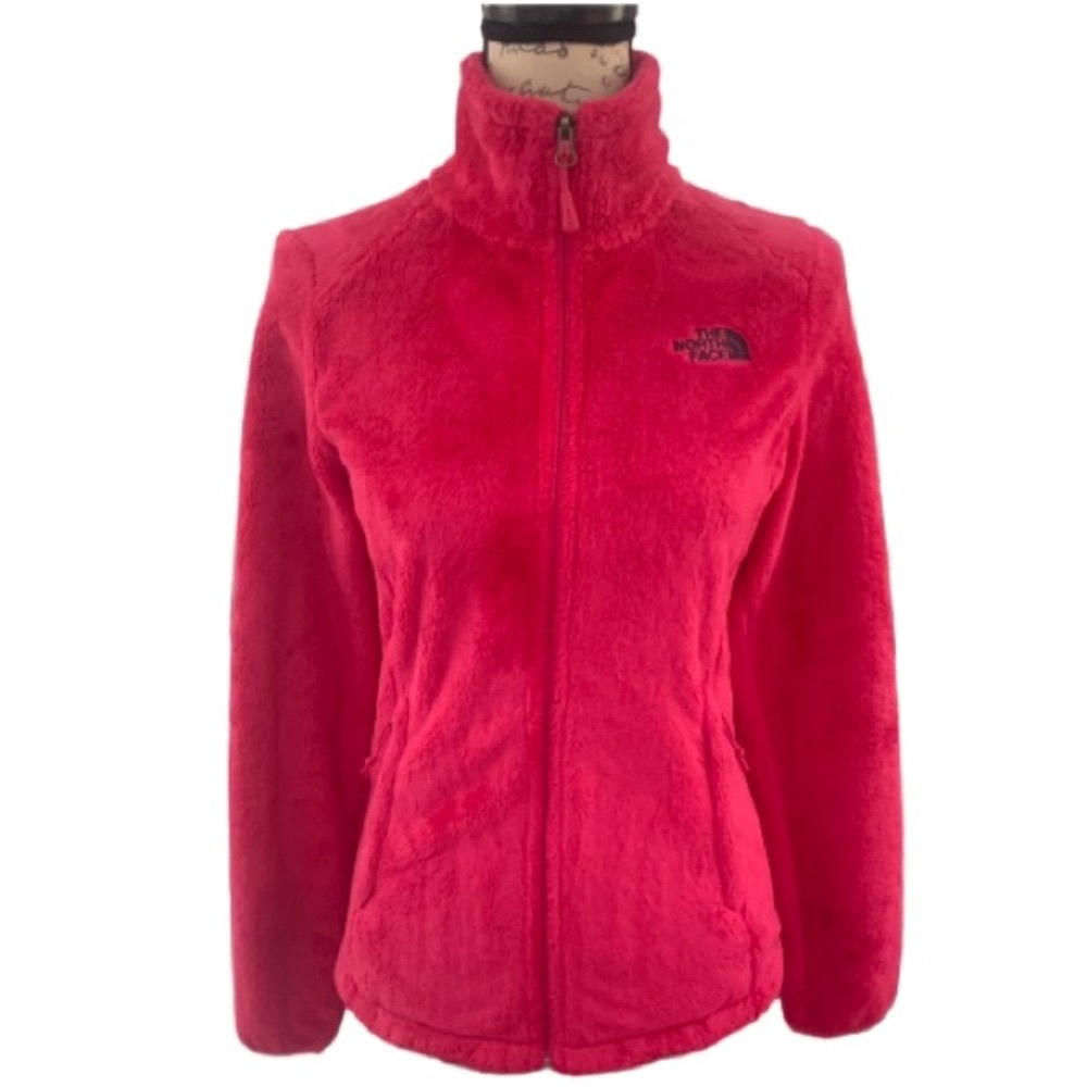 The North Face High-Pile Fleece Full Zip High Collar Fuchsia Magenta Jacket XS